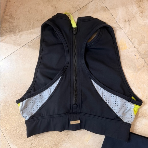 Alala Black and Neon Yellow Leggings - Picture 5 of 6